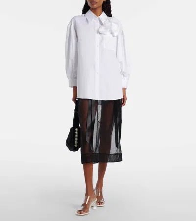 Simone Rocha Pu Mules In White