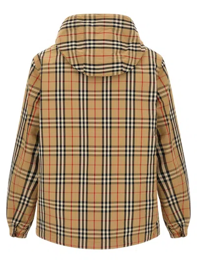 Burberry Reversible Jacket With Vintage Check Pattern In Brown