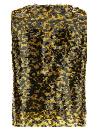 Staud Seraphina Sequin-embellishment Sleeveless Top In Multi