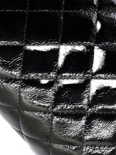 Pre-owned Chanel Timeless Quilted Patent Clutch Bag In Black