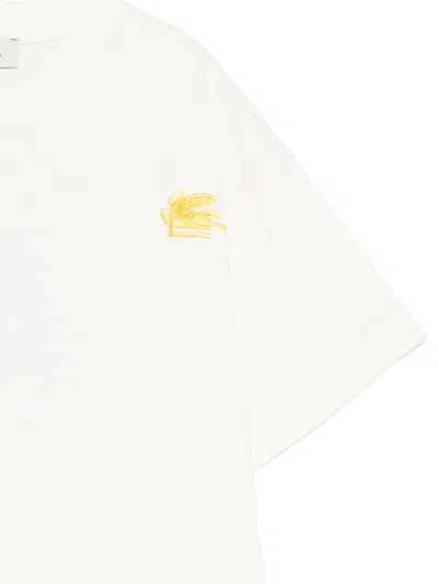 Etro Embroidered T-shirt In Neutral