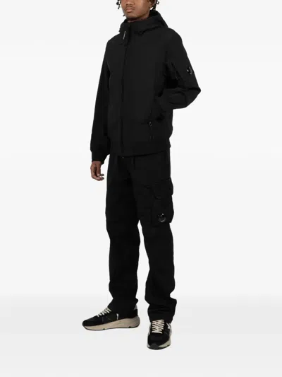 C.p. Company C.p.company C.p. Shell-r Hooded Jacket In Black