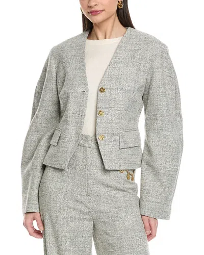 Nanushka Kiyo Blazer In Gray