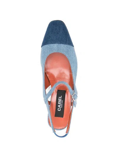Carel Paris Oceano Slingback Ballets In Blue