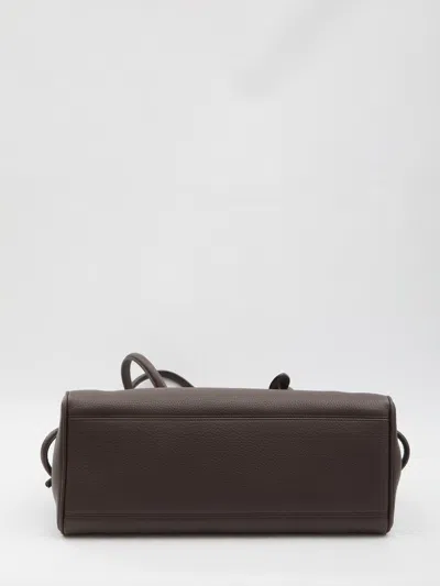 Jacquemus Le Turismo Shoulder Bag Knotted Detail Leather In Brown