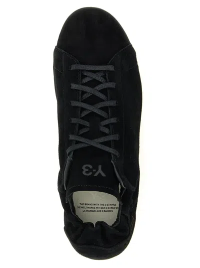 Y-3 Adidas Black Suede Stan Smith Lo Pro Sneakers In Black