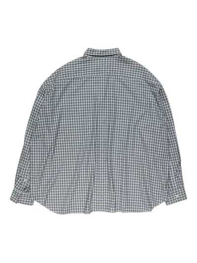 Acne Studios Checked Button-up Shirt In Black