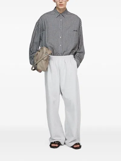Acne Studios Checked Button-up Shirt In Black