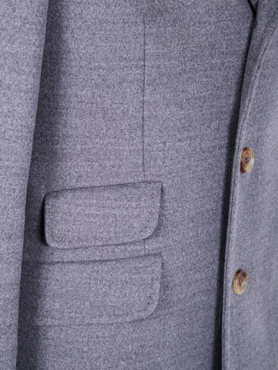 Brunello Cucinelli Three-button Patch-pocket Coat In Multi