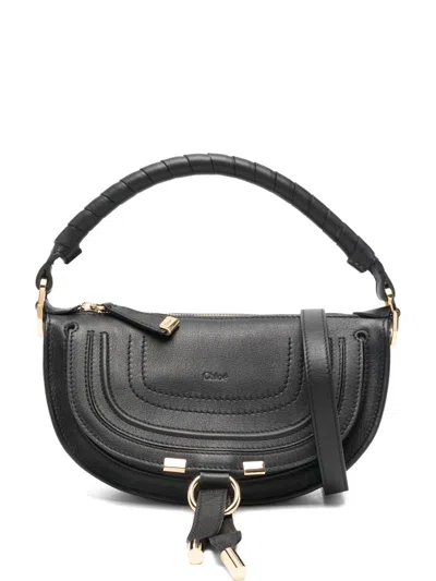 Chloé Marcie Top-handle Shoulder Bag In Black