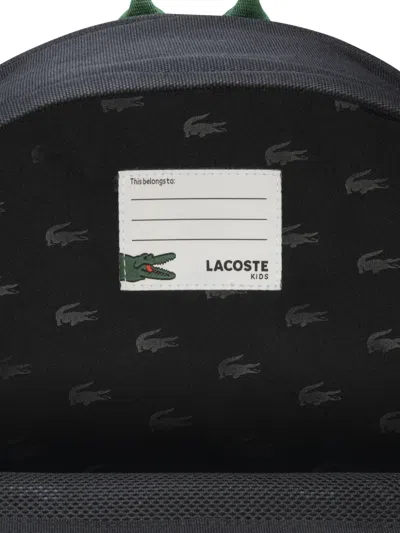 Lacoste Logo-applique Backpack In Black