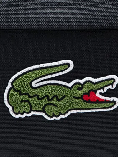 Lacoste Logo-applique Backpack In Black