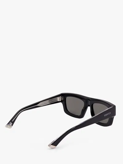 Gucci Essential Rectangular Logo Sunglasses In Black