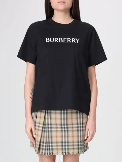 Burberry Frankie Logo-print Short-sleeve T-shirt In Black