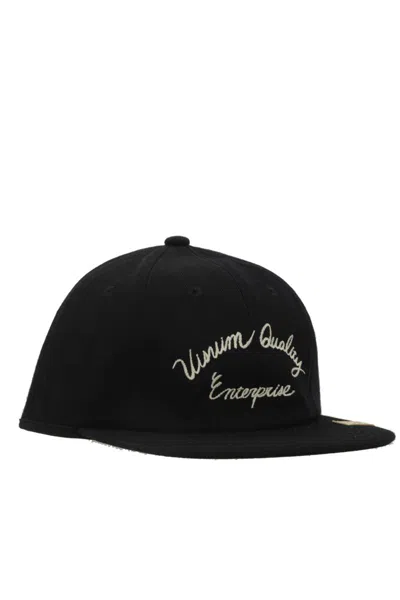 Visvim Black Logo Baseball Hat In Black
