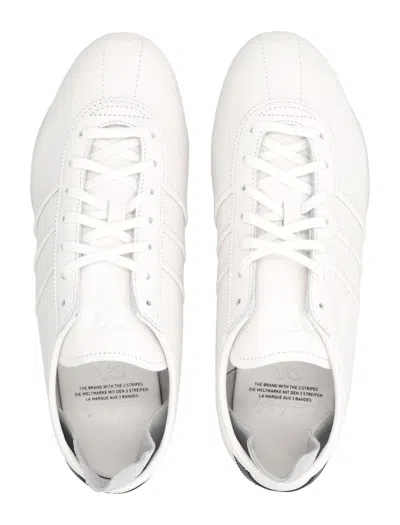 Y-3 Adidas Tokyo Off-white Leather Sneakers In White