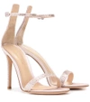 GIANVITO ROSSI PORTOFINO EMBELLISHED SATIN SANDALS,P00213629