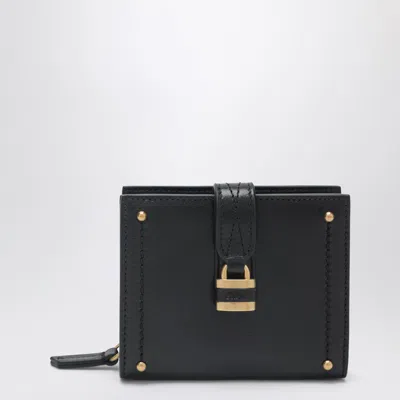 Chloé Paddington Square Wallet In Black Leather In Black