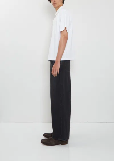 Sacai White Cotton Jersey Polo In Animal Print