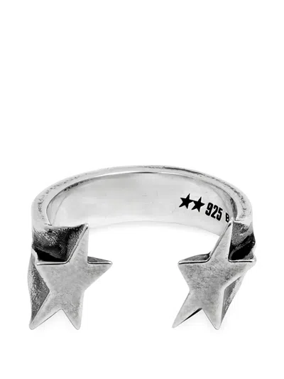 Twojeys Star Sterling Silver Ring In Green
