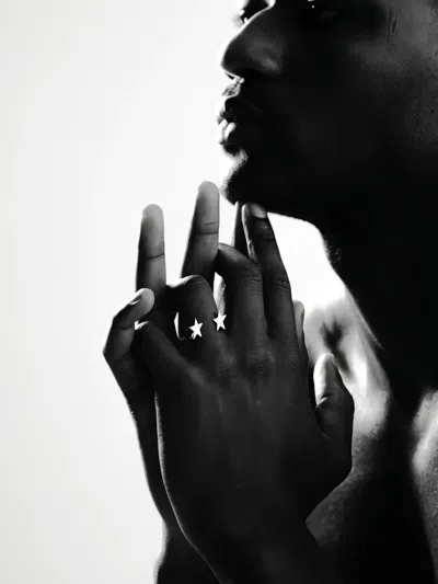 Twojeys Star Sterling Silver Ring In Green