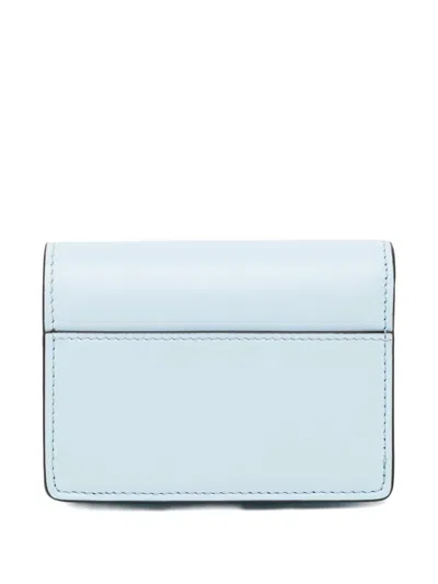 Versace Logo Wallet In Blue