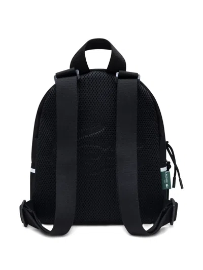 Lacoste Logo-graphic Backpack In Black