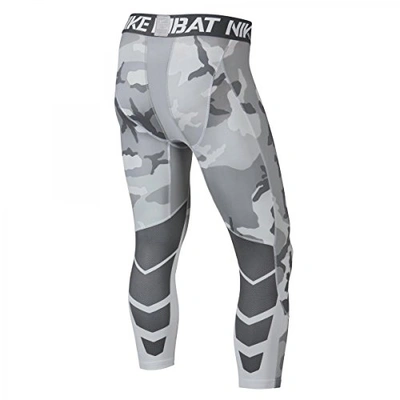 Nike Pro Combat Hypercool Compression Woodland 3 4 Training Tights In Wolf Grey ModeSens