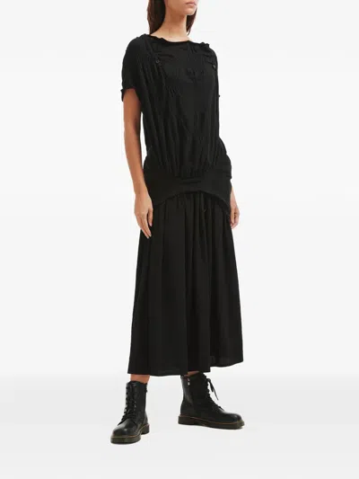 Y's Textured T-shirt In Black