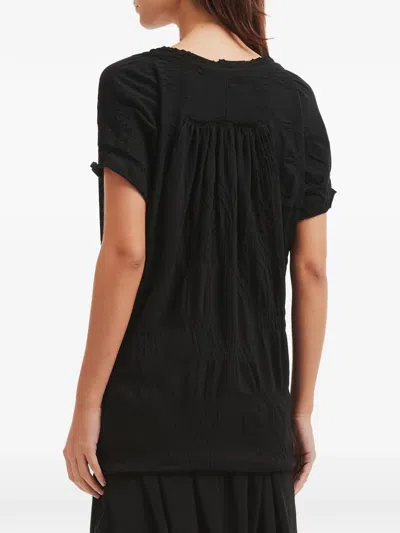 Y's Textured T-shirt In Black