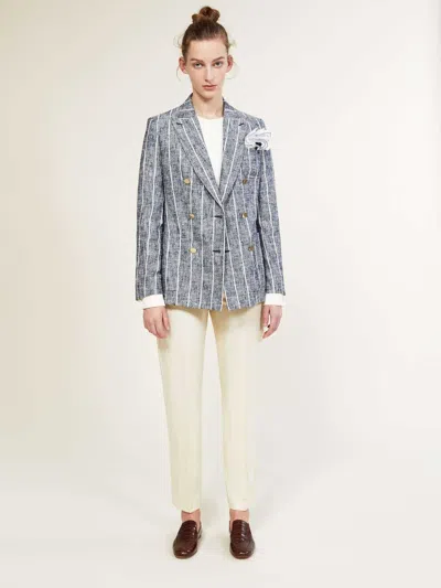 Max Mara Virgin Wool Flared Trousers In Neutral