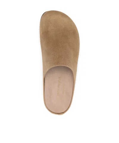 Common Projects Logo Flat Mules In Multi