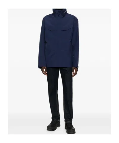 Veilance Flap-pocket Lightweight Jacket In Blue