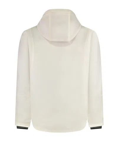 Ranra Technical Fabric Hooded Jacket In White