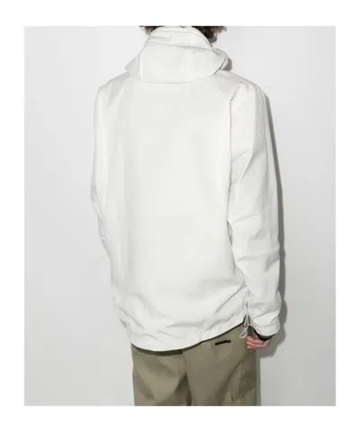 Ranra Technical Fabric Hooded Jacket In White