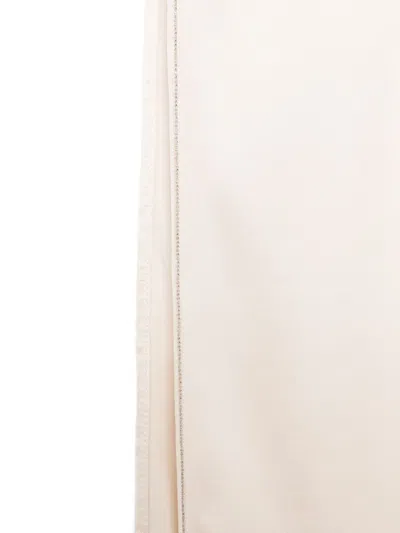 Peserico Solid Color Scarf In White