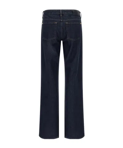 7 For All Mankind Low Rise Jeans Belt Loops Back Pockets In Black