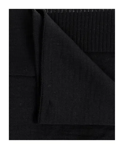 Lemaire Cocotte-stitch Scarf In Black