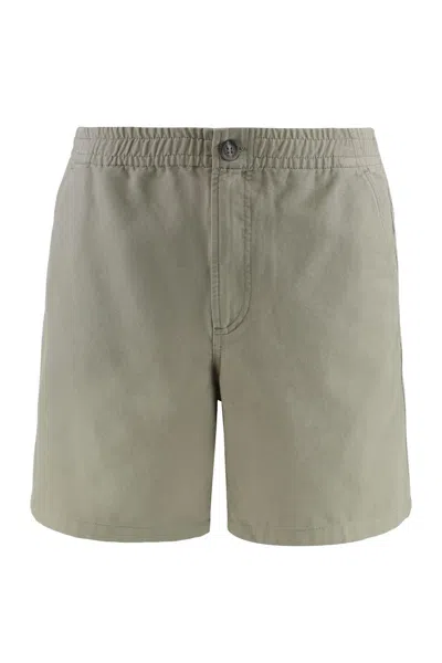 Apc A.p.c. Norris Cotton Bermuda Shorts In Green