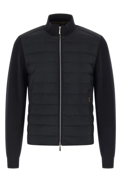 Moorer Duncan High-neck Quilted Jacket In Blue