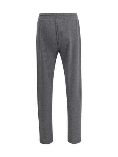 Kiton Drawstring Cashmere Trousers In Gray