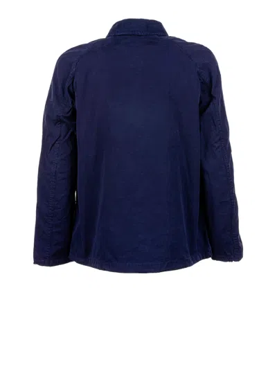Barbour Blue Button Down Collar Jacket In Blue