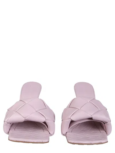Bottega Veneta Multicolor Leather Mules In Purple