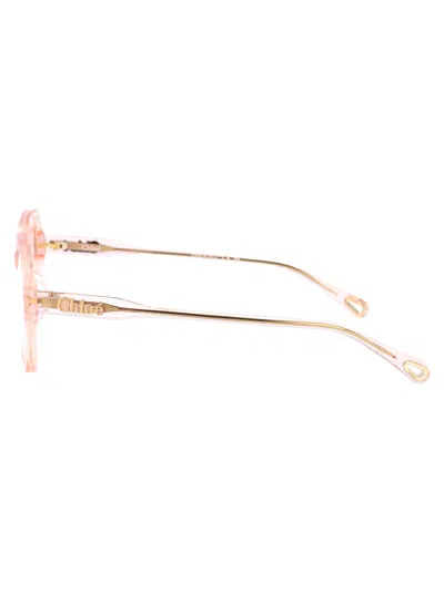 Chloé Pink Acetate Optical Glasses In Pink