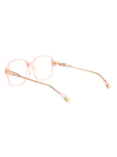 Chloé Pink Acetate Optical Glasses In Pink