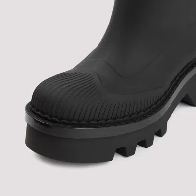 Chloé Rubber Solid Color Ankle Boots With Heel 6cm In Black