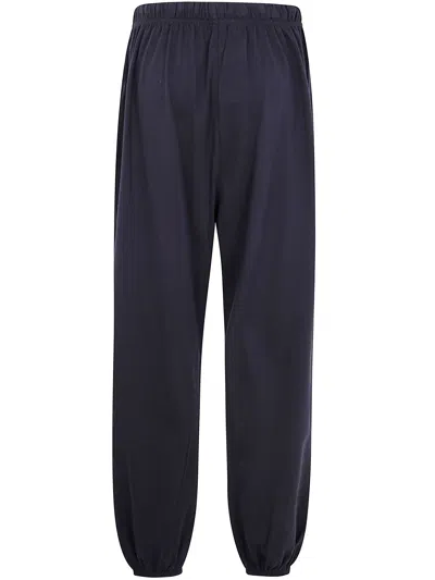 Essentials Drawstring Elastic-ankle Pants In Blue