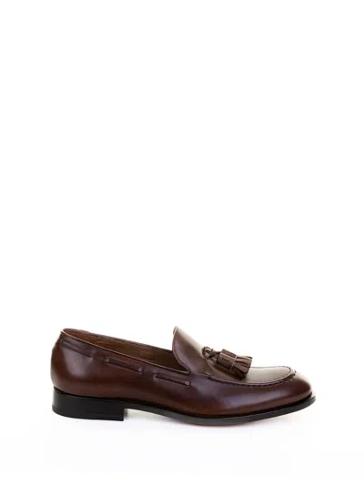 Fratelli Rossetti Flli Lipsticks Leather Moccasin With Nappine In Brown