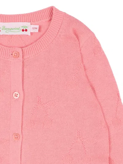 Bonpoint Patterned Cardigan In Pink