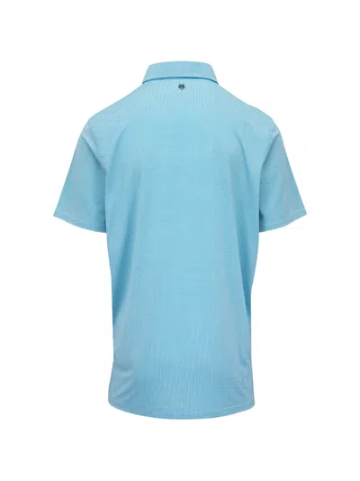 Greyson Patterned Short-sleeve Shirt In Blue